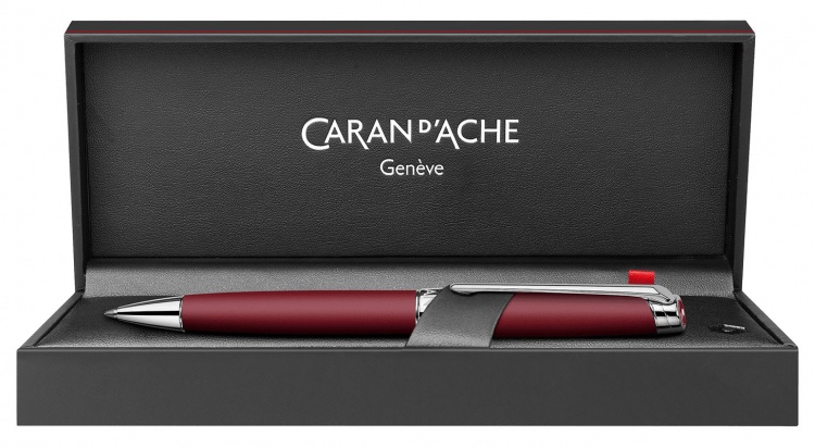 Шариковая ручка Caran d&#39;Ache Leman Burgundy Mblack