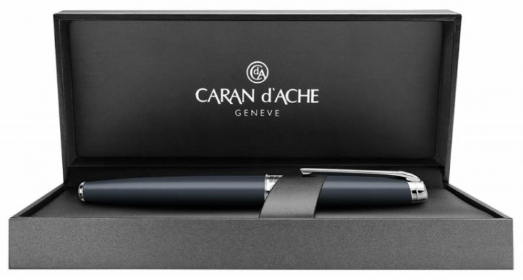Ручка шариковая Carandache Leman (4789.168) Grand Blue SP M чернила черные, в подарочной упковке.