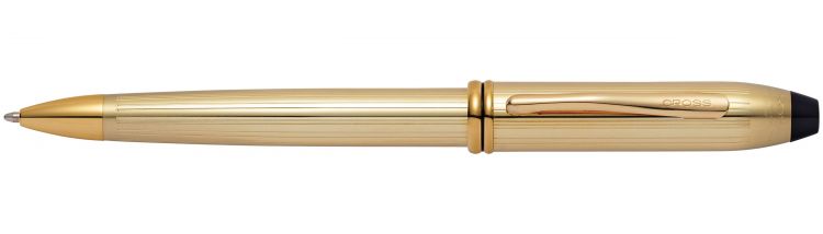Шариковая ручка Cross Townsend. Цвет - золотистый.