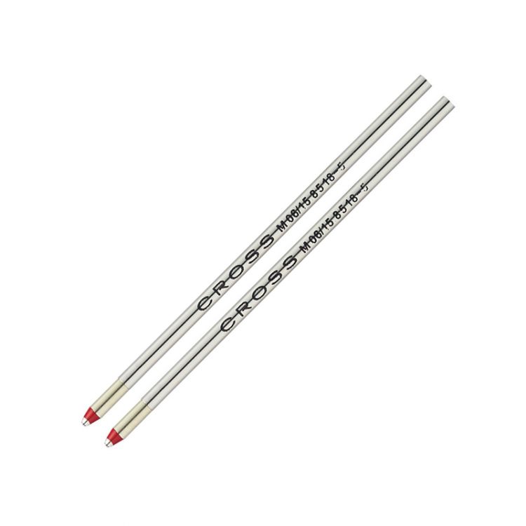 Стержень шариковый Cross для ручки Tech3+ Tech4, средний, красный (2шт); блистер