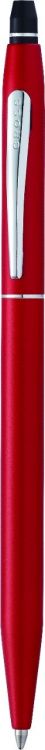 Шариковая ручка Cross Click в блистере, с доп. гелевым стержнем черного цвета. Цвет -красный