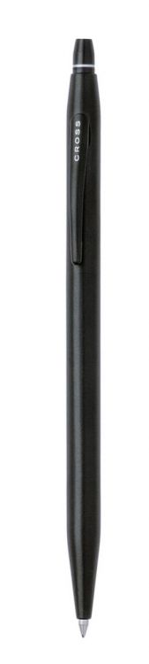 Ручка-роллер Cross Click без колпачка с тонким стержнем. Цвет - черный.