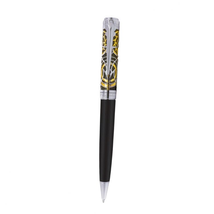 Ручка шариковая Pierre Cardin L&#39;ESPRIT, цвет - пушечная сталь/золотистый. Упаковка L.