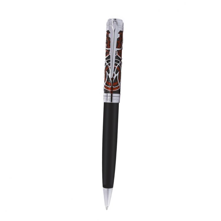 Ручка шариковая Pierre Cardin L&#39;ESPRIT, цвет - матовый черный/красный. Упаковка L.