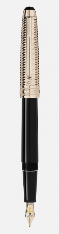 Перьевая ручка Montblanc Meisterst&uuml;ck Dou&eacute; Geometry signature GT-coated Classique