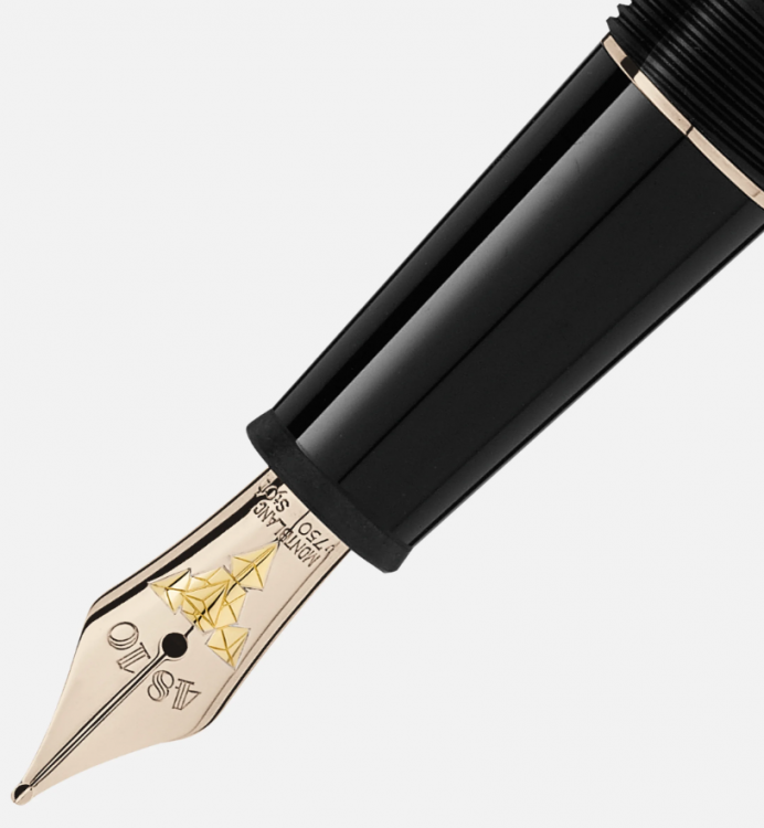 Перьевая ручка Montblanc Meisterst&uuml;ck Dou&eacute; Geometry signature GT-coated Classique