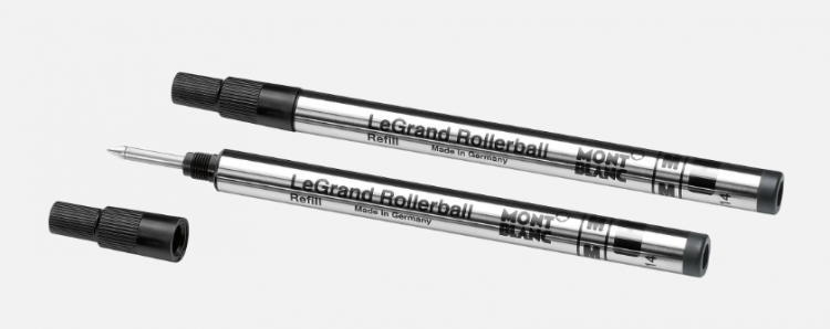 Стержень для ручки-роллера Montblanc 2 шт. LeGrand Refills Medium Mystery Black