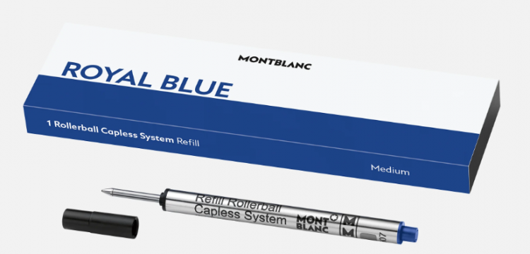 Стержень для ручки-роллера Montblanc 1 шт. Capless System Refill Medium Royal Blue