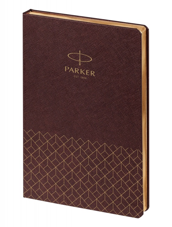 Ежедневник недатированный, коричневый c нанесением Logo Parker