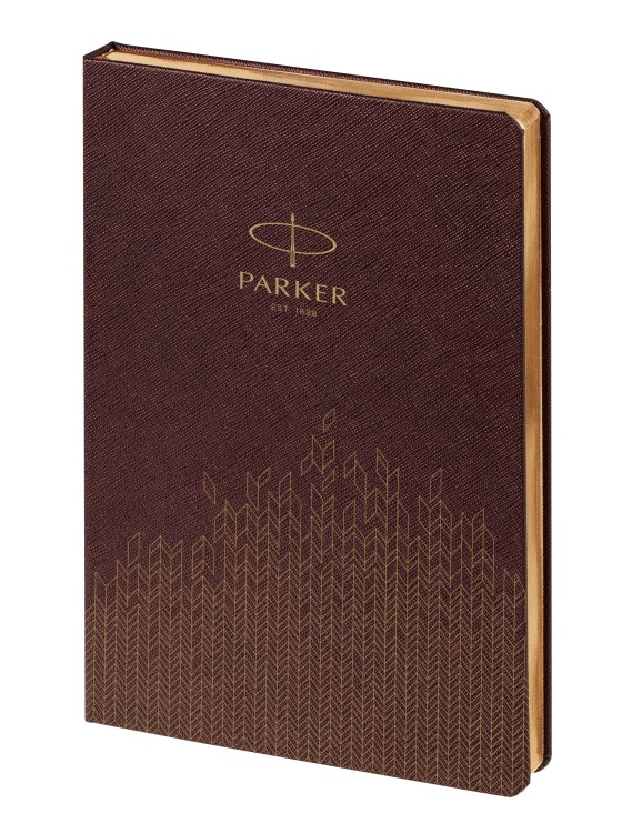 Ежедневник недатированный, коричневый c нанесением Logo Parker