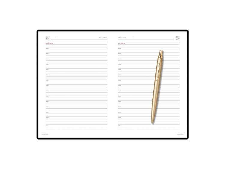 Подарочный набор: Шариковая ручка Jotter XL SE20 Monochrome и Ежедневник недатированный белый
