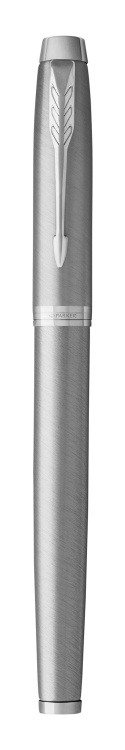 Подарочный набор: Ручка-роллер Parker IM Stainless Steel CT и Ежедневник недатированный, серый