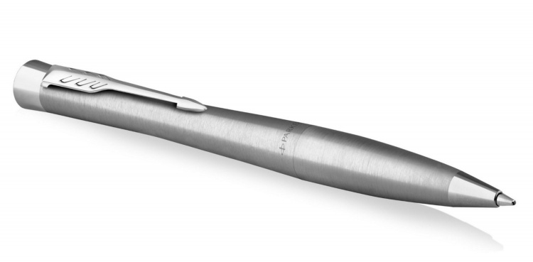 Подарочный набор: Шариковая ручка Parker Urban Metro Metallic CT и Ежедневник недатированный серебристый