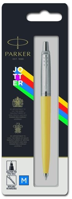 Подарочный набор: Шариковая ручка Parker Jotter ORIGINALS YELLOW CT В БЛИСТЕРЕ и Ежедневник недатированный черный