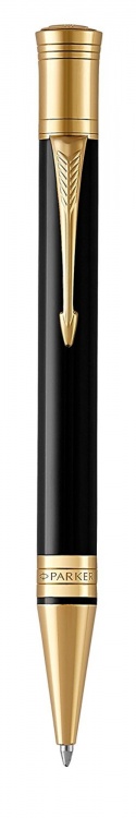 Шариковая ручка Parker Duofold Classic Black GT Fountain Pen, стержень: M, цвет чернил: black, в подарочной упаковке.