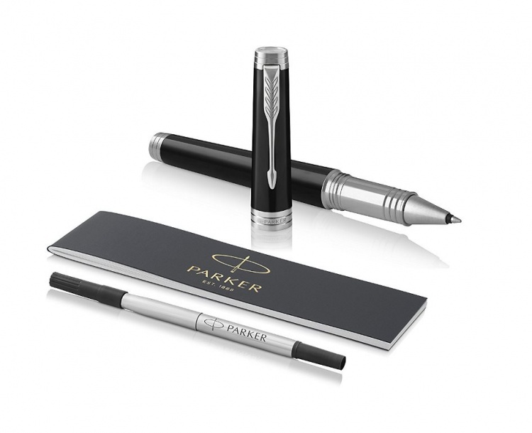 Ручка-роллер Parker Premier Deep Black Lacquer CT