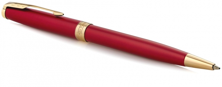Шариковая ручка Parker Sonnet , Lacquer Intense Red GT, стержень: M, цвет чернил: black , в подарочной упаковке