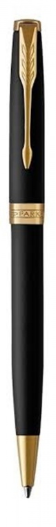 Шариковая ручка Parker Sonnet , Matte Black GT, стержень: M, цвет чернил: black , в подарочной упаковке