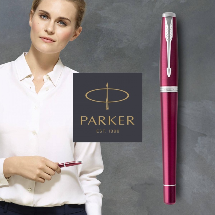 Перьевая ручка Parker Urban Core, Vibrant Magenta CT, F309, перо: F, цвет чернил: blue, в подарочной упаковке