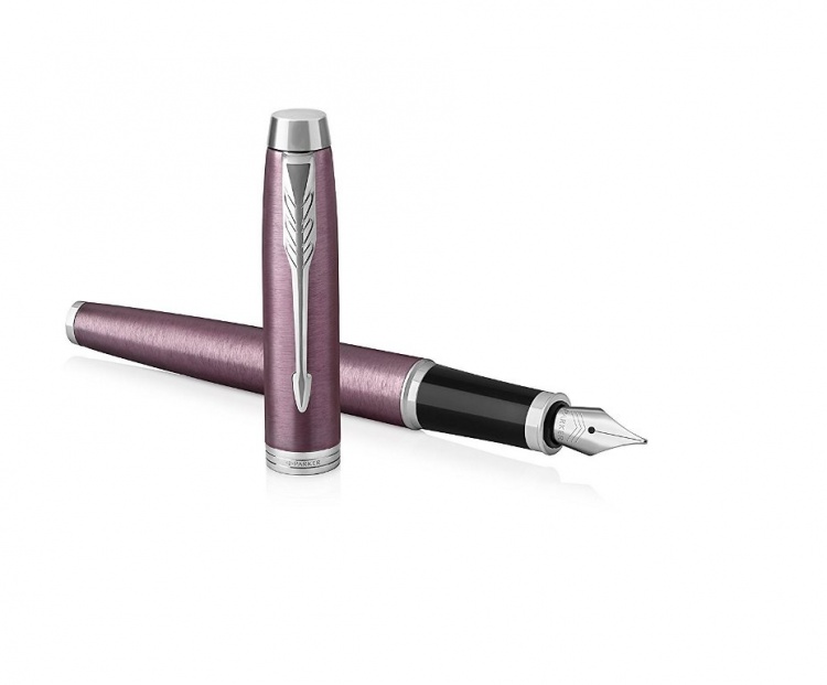 Перьевая ручка Parker IM Core F321, Light Purple CT, перо: F, цвет чернил: Blue, в подарочной упаковке.