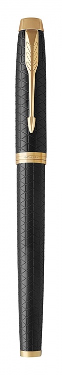 Перьевая ручка Parker IM Premium Black GT, перо: F, цвет чернил: blue, в подарочной упаковке.