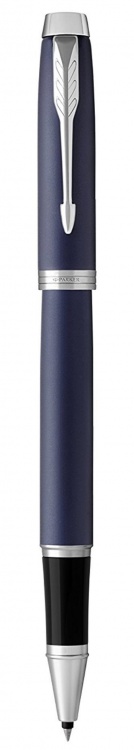 Ручка роллер Parker IM Metal Matte Blue CT, стержень: F, цвет чернил: black, в подарочной упаковке.