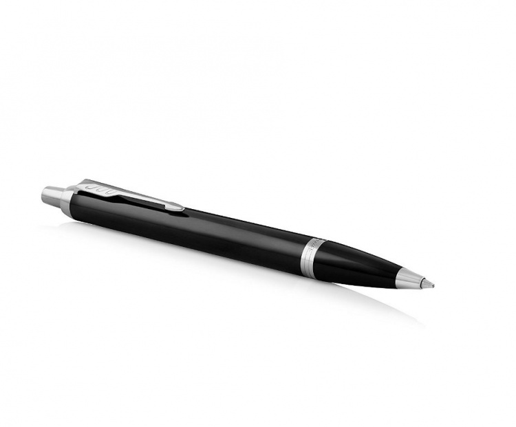 Шариковая ручка Parker IM Metal Black CT, стержень: M, цвет чернил: blue, в подарочной упаковке.