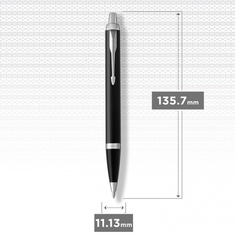 Подарочный набор: Шариковая ручка Parker IM Metal Black CT и и Ежедневник недатированный А5 черный