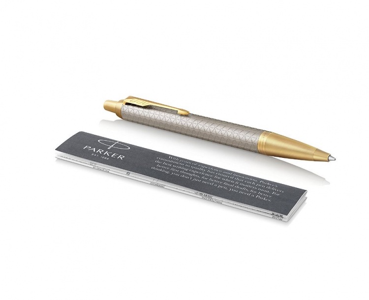 Шариковая ручка Parker IM Premium Warm Silver (grey)  GT