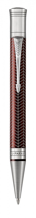 Шариковая ручка Parker Duofold Prestige Burgundy Chevron CT