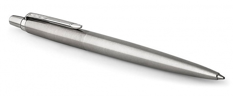 Подарочный набор: Шариковая ручка Parker Jotter Essential, St. Steel СT и Ежедневник недатированный серебристый