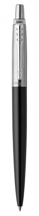 Шариковая ручка Parker Jotter Essential, Satin Black CT, стержень: M, цвет чернил : blue или black