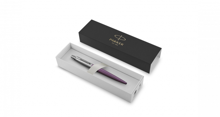 Шариковая ручка Parker Jotter Essential, Victoria Violet CT, стержень: Mblue