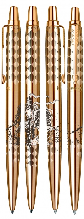 Шариковая ручка Parker  Jotter HORSE "Ход конем" Special Edition Gold GT цвет чернил: blue в подарочной упаковке.