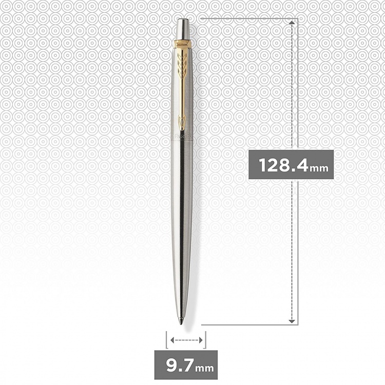 Ручка гелевая Parker Jotter Core K694 Stainless Steel GT Mblack в блистере