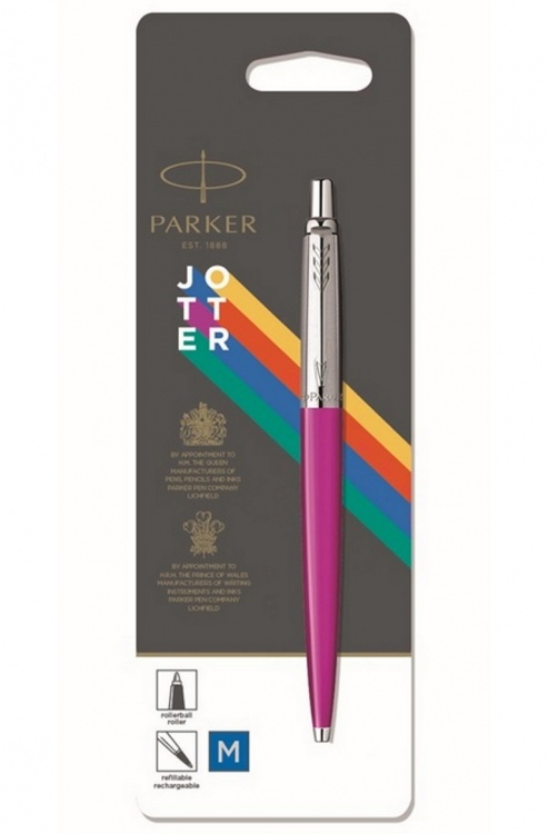 Шариковая ручка Parker Jotter ORIGINALS MAGENTA, стержень: Mblue УПАКОВКА БЛИСТЕР