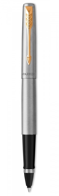 Ручка-роллер Parker (Паркер) Jotter Core T61 Stainless Steel GT M F.BLK