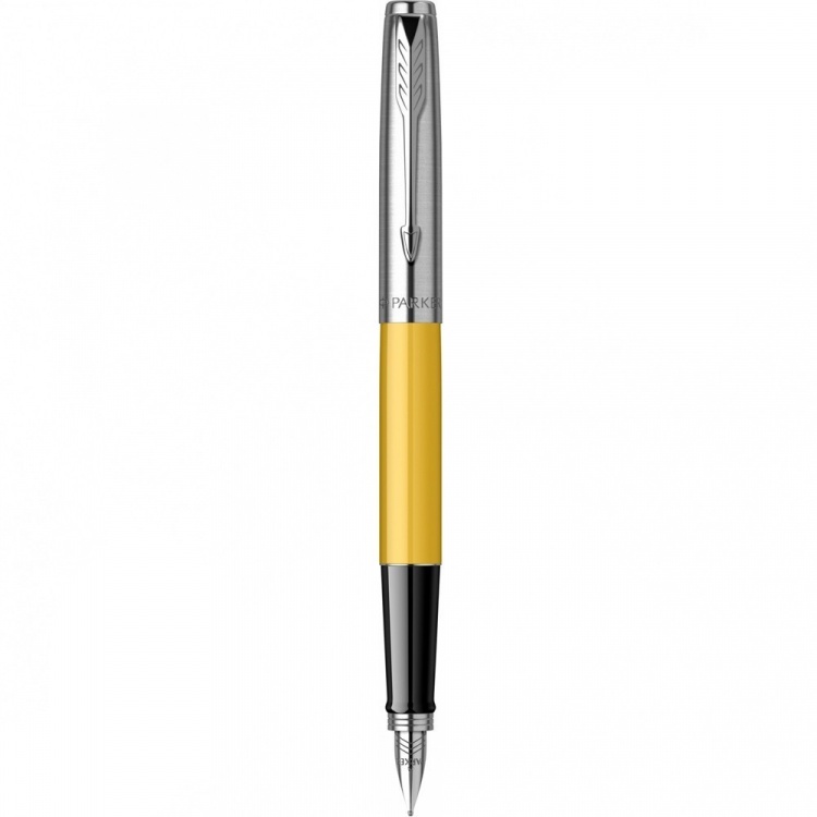 Перьевая ручка Parker Jotter, цвет ORIGINALS Yellow CT, цвет чернил синий/черный, толщина линии M, в подарочной коробке