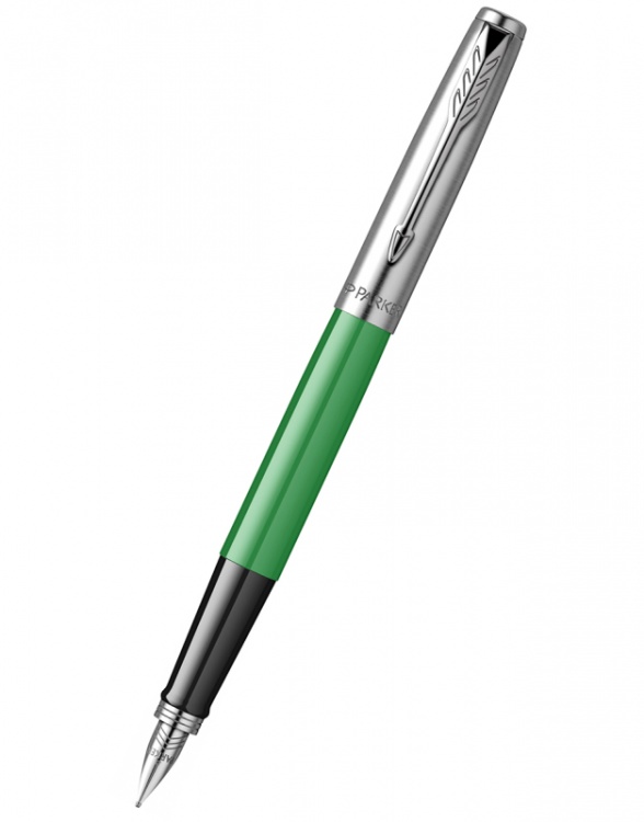 Перьевая ручка Parker Jotter, цветOriginals Green CT, цвет чернил синий/черный, толщина линии M, в подарочной упаковке