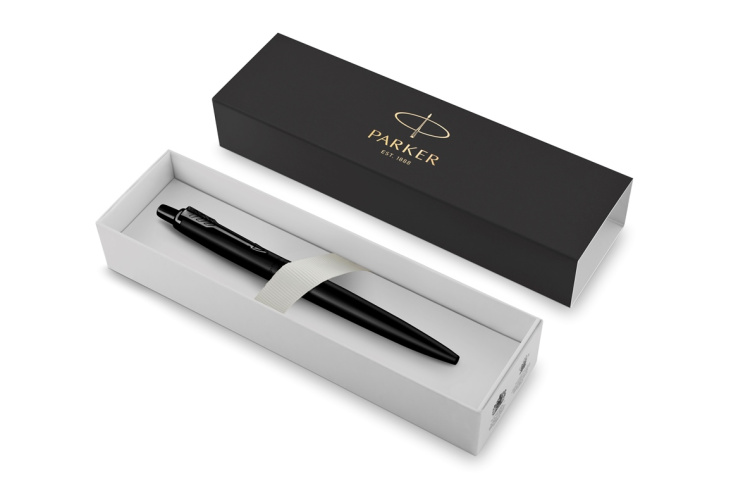 Подарочный набор: Шариковая ручка Parker  Jotter XL SE20 Monochrome в подарочной упаковке, цвет: Black, стержень: Mblue и Ежедневник черный недатирова