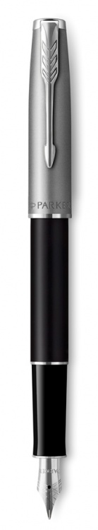 Перьевая ручка Parker Sonnet Entry Point Black Steel CT, перо: F, цвет чернил: black, в подарочной упаковке