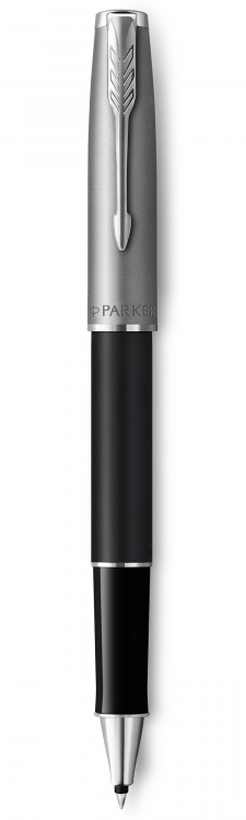 Ручка-роллер Parker Sonnet Entry Point Black Steel CT, стержень: F, цвет чернил: black, в подарочной упаковке