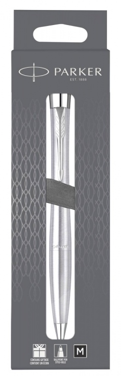 Шариковая ручка Parker Urban Core K314 Metro Metallic CT, стержень: M, цвет чернил: black, в подарочной упаковке.