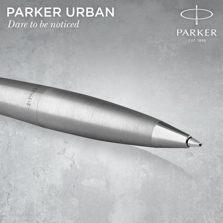 Шариковая ручка Parker Urban Core K314 Metro Metallic CT, стержень: M, цвет чернил: black, в подарочной упаковке.