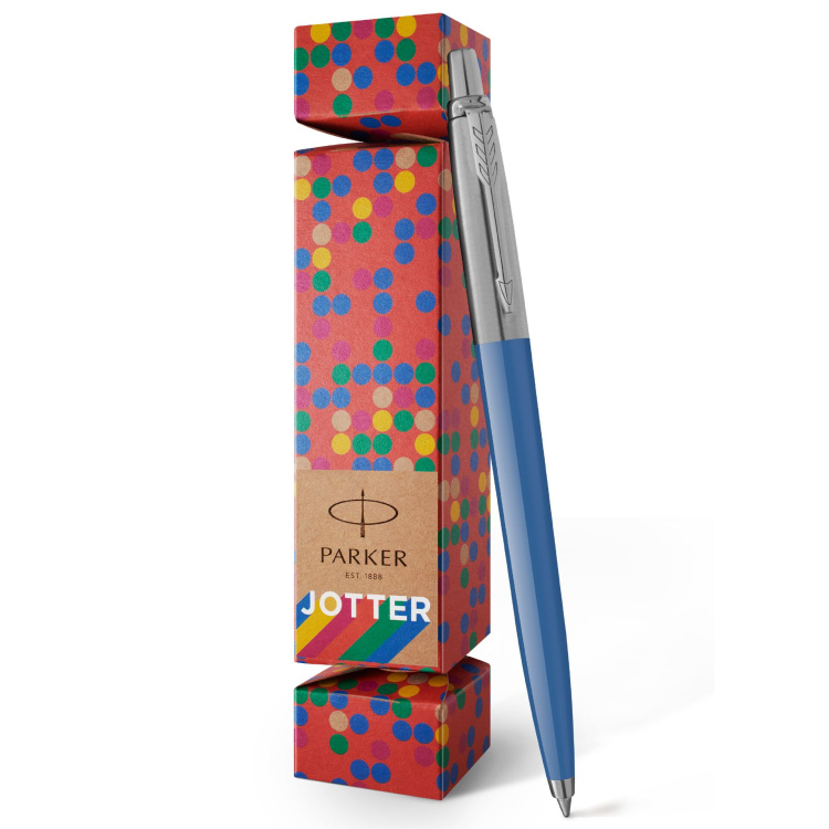 Ручка шариковая Parker "Jotter Orig.Gifting Crackers Blue Denim"син,1.0мм, кноп.,упак."конфета"