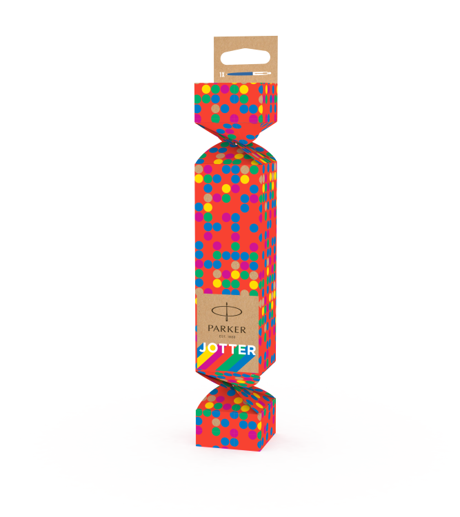 Ручка шариковая Parker "Jotter Orig.Gifting Crackers Blue Denim"син,1.0мм, кноп.,упак."конфета"