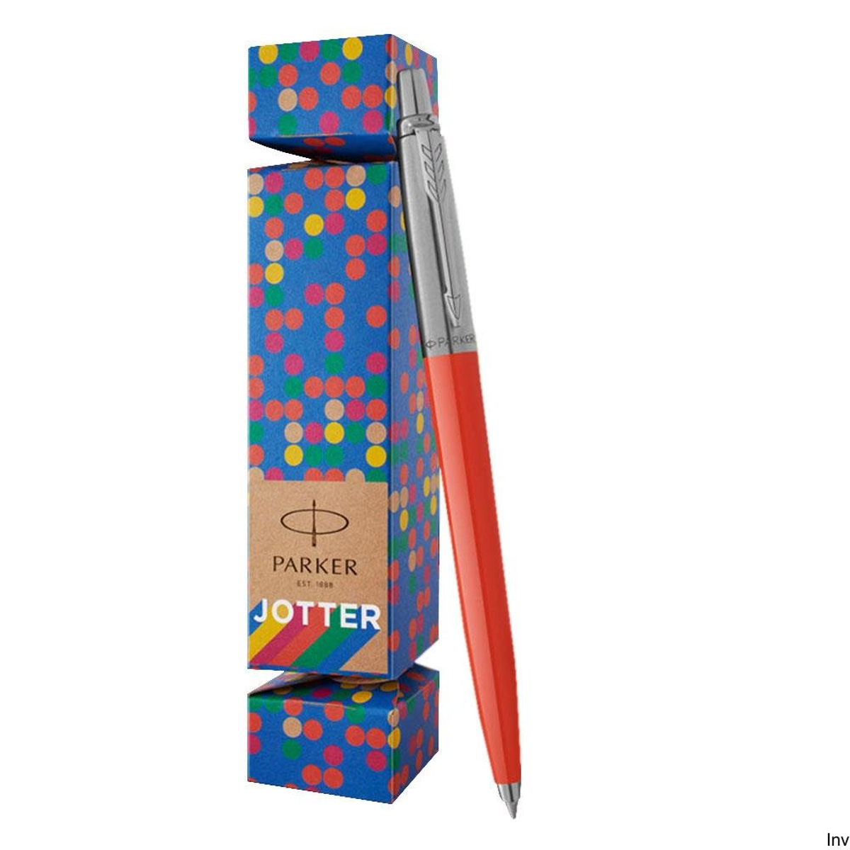 Ручка шариковая Parker "Jotter Orig.Gifting Crackers Red Vermilion"син, 1.0мм, кноп.,упак."конфета"