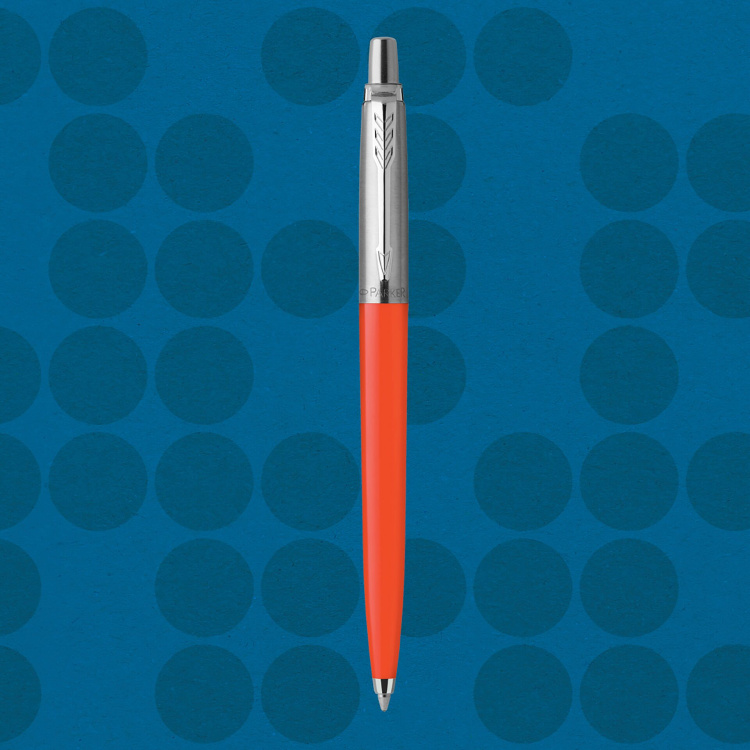 Ручка шариковая Parker "Jotter Orig.Gifting Crackers Red Vermilion"син, 1.0мм, кноп.,упак."конфета"