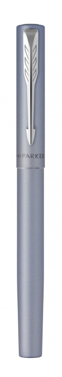 Ручка-роллер Parker Vector XL Silver Blue CT, цвет чернил black, стержень: F, в подарочной упаковке.