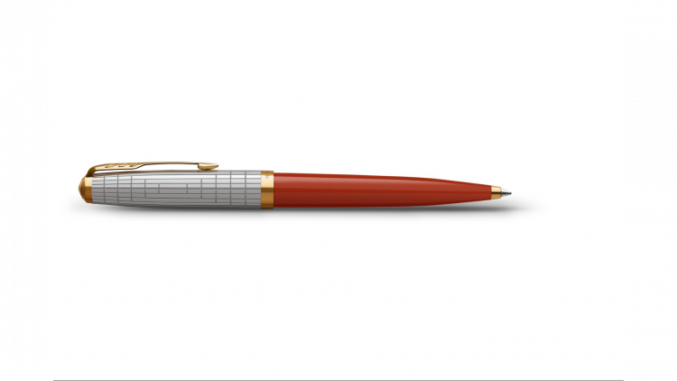 Шариковая ручка Parker 51 Premium Red GT стержень: M, цвет чернил: black, в подарочной упаковке.